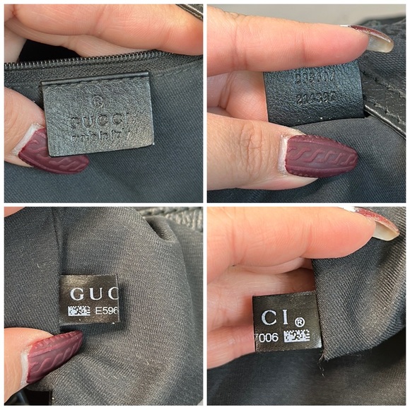 Gucci Black GG Canvas Medium New Ladies Web Tote - Picture 12 of 12